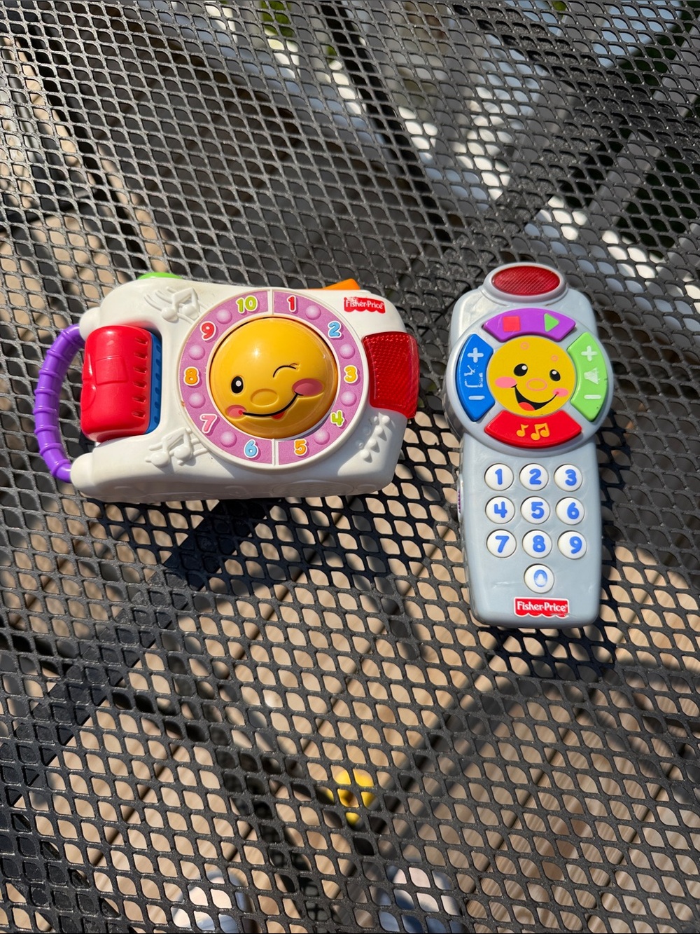 Fisher-Price White, Purple & Red Laugh & Learn Phone and Remote Toy Set
